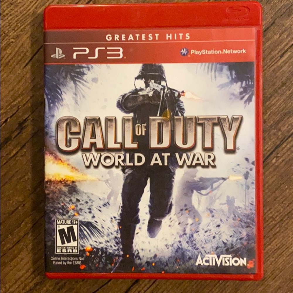 Call of duty world at war PS3 game